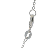 Vintage Solid 14kt White Gold South Sea Pearl and Diamond Drop Pendant 18" Necklace