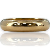 UnoAerre Solid Heavy 6.9g 18kt Yellow Gold 750 Wedding Stackable Band 4.6mm Width Size 6.5 Ring