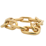 Gabriela Hearst Large Link Paperclip Chain 8" Bracelet In Solid 18kt Yellow Gold