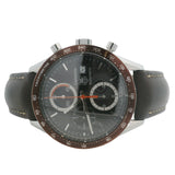 Tag Heuer Carrera CV2013-0 41mm Brown Dial Chrono Steel Leather Automatic Watch