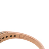 Le Vian Solid 14kt Rose Gold Pink Morganite and Diamond Halo Cocktail Fashion Ring Size 7