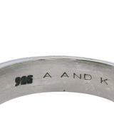 925 Sterling Silver 6.3mm Double Edge Band Ring Made In Mexico