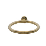 Retired Gabriel & Co Solid 14kt Yellow Gold Hammered Diamond Small Cluster Ring Size 6.5
