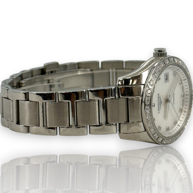 Longines Conquest Diamond Womens Watch L2.285.0 29.5mm Steel Watch