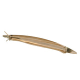 Vintage Mid-Century Solid 14kt 585 Yellow Gold 3.5" Long Hair Clip