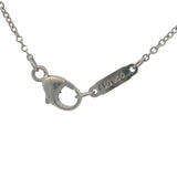 Tiffany & Co Solid 950 Platinum 3 Diamond 0.30ctw Sentimental Heart 16" Necklace