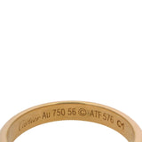 Cartier Solid 18kt Yellow Gold 3.5mm Classic Wedding Stackable Band Size 56 7.5