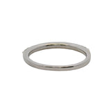 14kt White Gold and Diamond 2.2mm Stackable Half-Eternity Wedding Band Ring