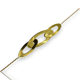 Roberto Coin Solid 18kt Yellow Gold "Chic and Shine" 37" Oval Station Necklace Made in Italy