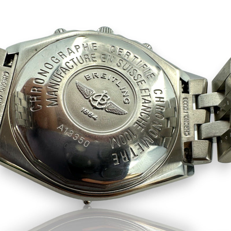 Breitling Chronomat Blackbird A13350 40mm White Dial Watch