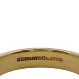 Tiffany & Co Signed Solid Heavy 18kt Yellow Gold 4.6mm Wedding Engagement Band "E&M 2020" Engraving Inside Size10 Ring