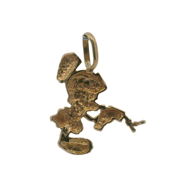 Vintage Italian Solid 14kt Yellow Gold Marvin The Martian Charm