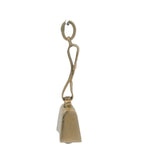 Vintage Solid 14kt Yellow Gold Working Cowbell on Belt Western Charm