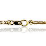 SMC Solid 14kt Gold 18" Diamond Station Necklace with 0.40ctw White Diamonds