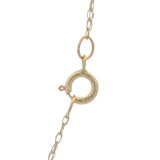 Solid 14kt Yellow Gold Mini Sapphire and Diamond Cross Pendant Necklace 16"