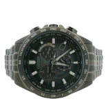Citizen Solar Radio E660 A18SR04 44mm Dial Eco Drive Black Stainless Steel Watch