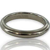 Tiffany & Co Together Collection Solid 950 Platinum Milgrain 3mm Band Wedding Engagement Ring Size 6.5