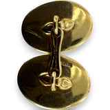 Antique 1900-1930s Tiffany & Co Signed Heavy 20g Solid 14kt Gold Engraved Early Chain Cufflinks