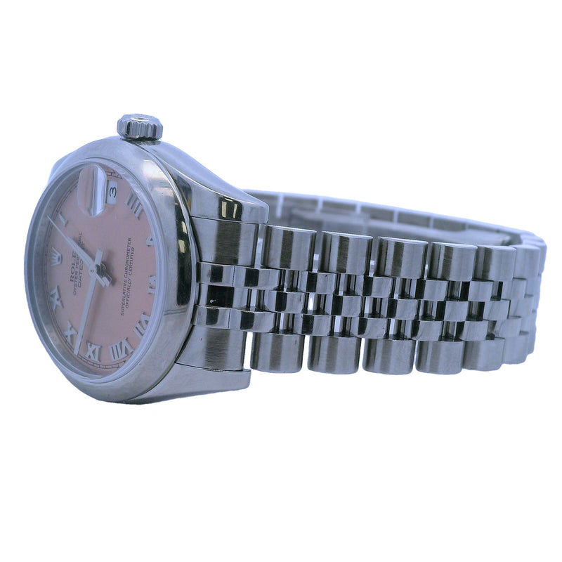 Rolex 178240 Midsize Datejust Salmon 31mm Steel Watch