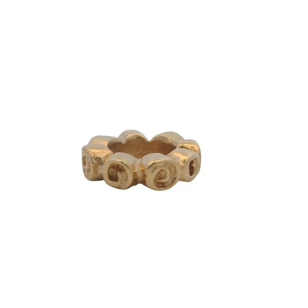 Charm separador de rosas pequeñas de Pandora en oro amarillo macizo de 14 kt (retirado)