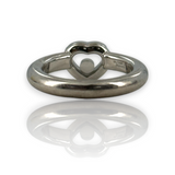 Chopard 18KT 750 White Gold Happy Diamond Ring Size 5.5