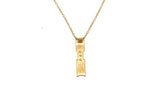 Tiffany & Co Three Diamond Atlas Pendant 18K 750 Rose Gold 16.25" Necklace