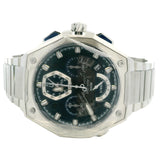 Bulova Precisionist 96B349 45mm Blue Dial Stainless Steel Chrono Auto Watch Tag