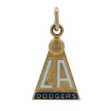 Vintage Solid 14kt Yellow Gold LA Dodgers Sports Baseball Charm