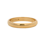 Louis Vuitton 18kt Yellow Gold LV Volt 3.4mm Wedding Stackable Band Ring Size 9