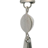 925 Sterling Silver and Turquoise Native American Feather Drop/Dangle 2.8" Earrings