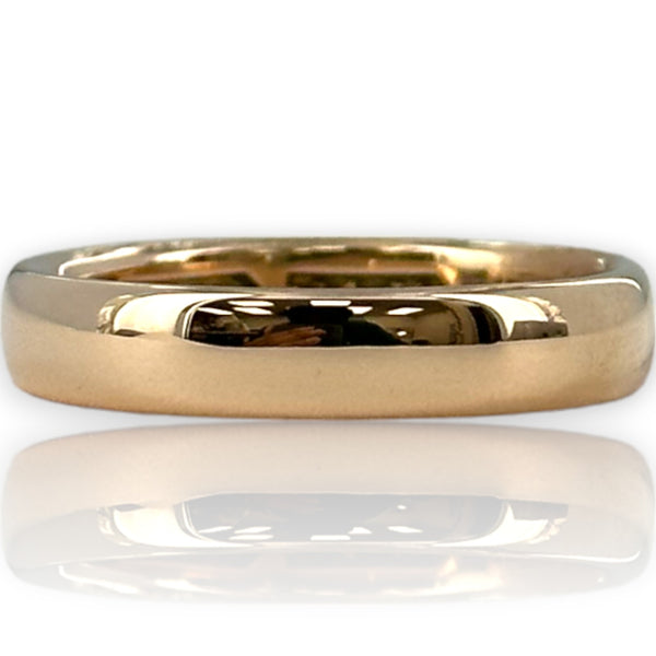 Antique Lambert Bros Solid 14kt Rose Gold 4mm Stackable Wedding Band Size 7.5 Ring