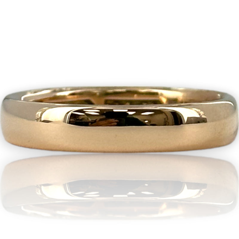 Antique Lambert Bros Solid 14kt Rose Gold 4mm Stackable Wedding Band Size 7.5 Ring