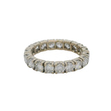 Vintage Solid 14kt White Gold 1.90ctw Round Brilliant Diamond Eternity Band Ring 5