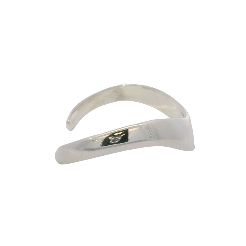 Vintage Los Ballesteros 925 Sterling Silver Simple Modernist Cuff Bracelet Made in Mexico