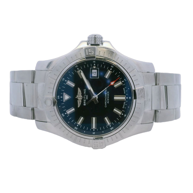 Breitling Avenger Automatic 43mm A17318 Steel Black Dial Watch
