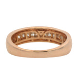 Le Vian Solid 14kt Rose Gold and Channel Set 0.50ctw Diamond Wedding Band Size 9