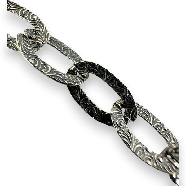 Carolyn Pollack Rodeo Romance Collection 925 Sterling Silver Openwork Southwest Toggle 20" Necklace