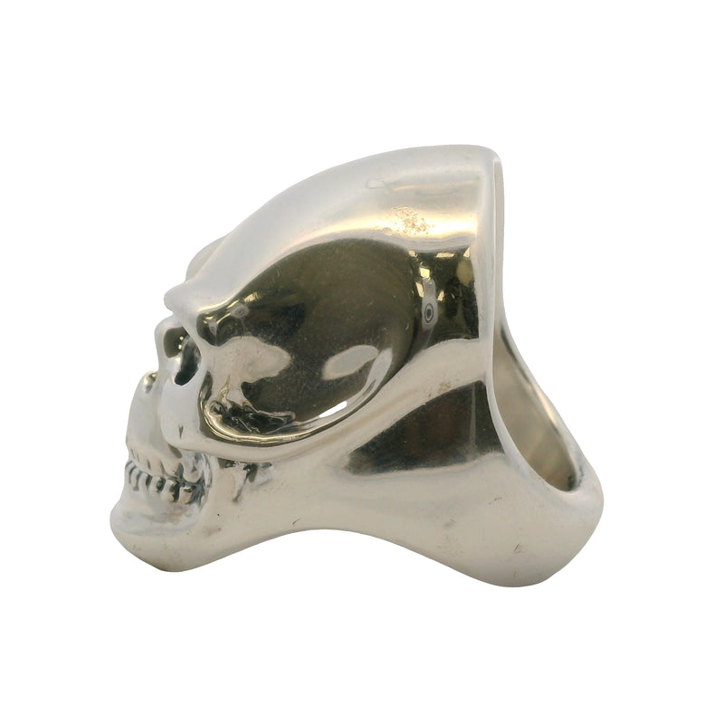 Large Solid 925 Sterling Silver 25.5g Skull Ring Made In Mexico Size 9