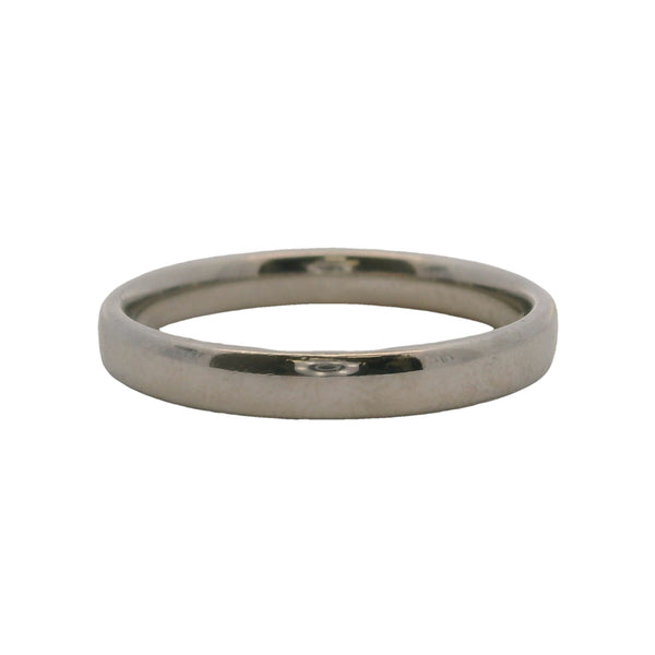 Banda clásica De Beers DB de 3 mm en platino, talla 7.5