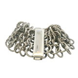 Retired David Yurman Solid 925 Sterling Silver Atlas Chainmail Wide 7.25" Bracelet