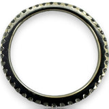 Thin 0.49ctw Diamond Eternity Ring Size 5.5 18kt White Gold Stackable