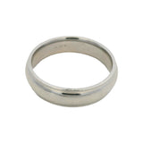 2023 Solid 900 Platinum Double Milgrain Sides 6mm 16g Wedding Band Ring Size 12