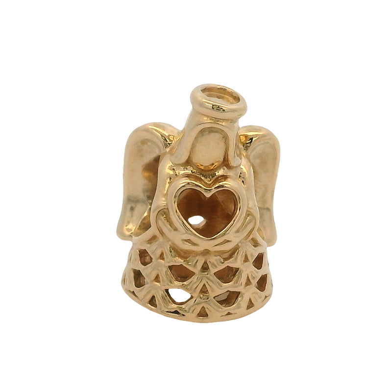 Pandora Solid 14kt Yellow Gold Angel Of Grace Bracelet Slider Charm