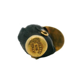 Vintage Corletto Italian 18k Yellow Gold and Ebony Wood Blackamoor Charm Pendant