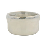 Solid 925 Sterling Silver Modernist 12.3mm Wide Concave Band Size 7