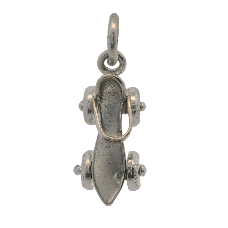Vintage 925 Sterling Silver Roller skate Rollerblading Charm