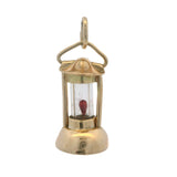 Vintage Solid 14kt Yellow Gold Lantern Lamp Detailed Dangle Charm