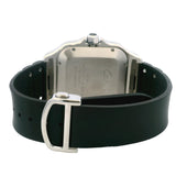 Cartier Santos CL Chronograph 44mm Silver Dial Rubber Steel Watch