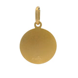 Vintage Italian Solid 14kt Yellow Gold St. Christopher Pendant Charm