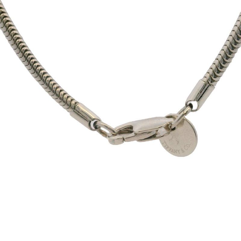 Tiffany & Co 925 Sterling Silver Men's Unisex Sleek 18" Snake Chain